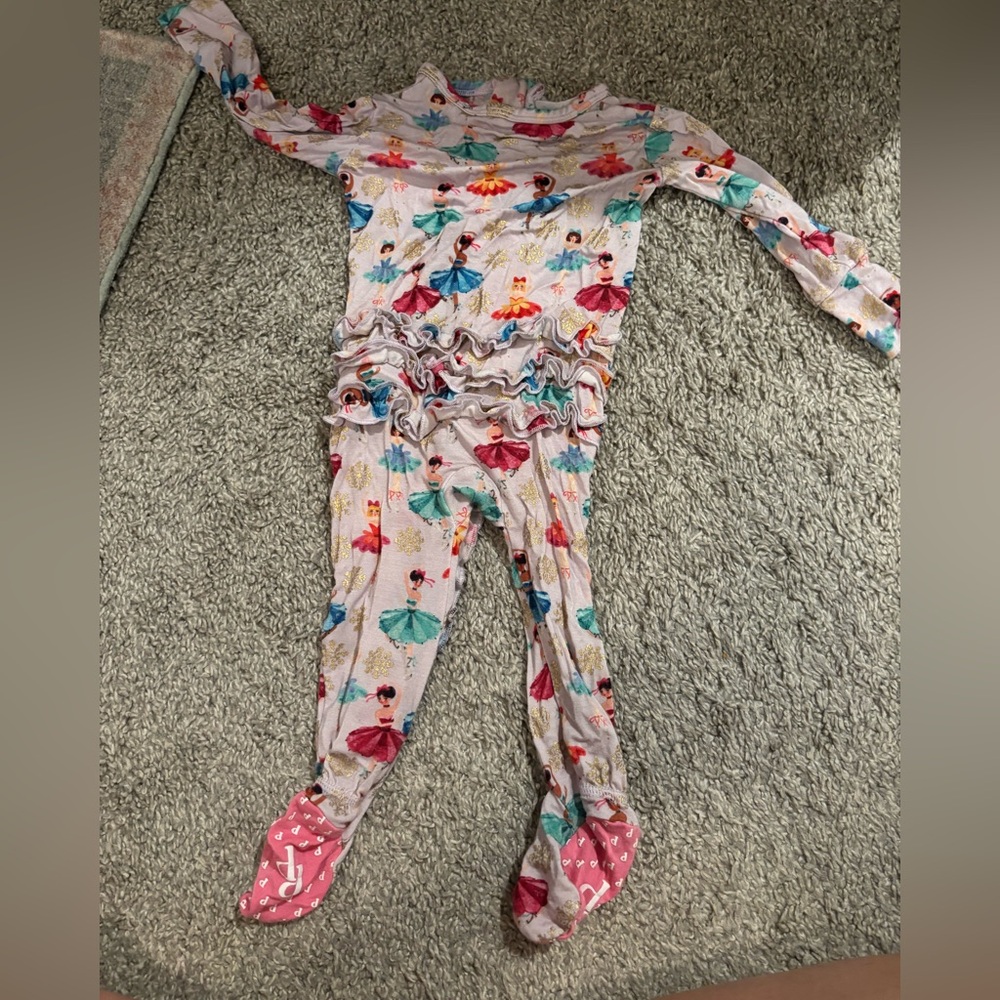 Posh Peanut ballerina footed pajamas